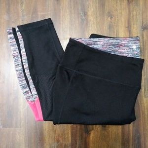 NWOT Tangerine Athletic Pants Netting Color Block